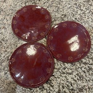 Handmade ceramic plates (3)